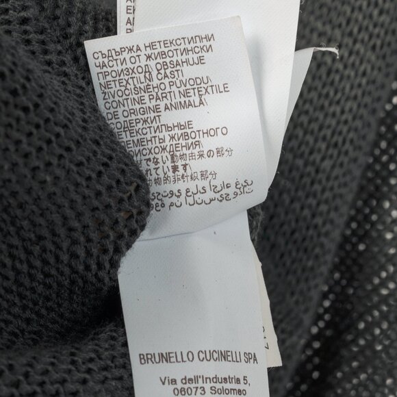Brunello Cucinelli SS/16 Grey Monili-Cuff Cotton-Knit Cardigan - Picture 13 of 13